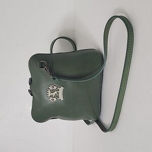 Pratesi Firenze Italian Leather Green shoulder bag